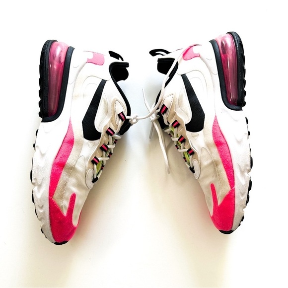 Nike Shoes - Neon Pink & Green Nike Air70 React Sneakers 7.5